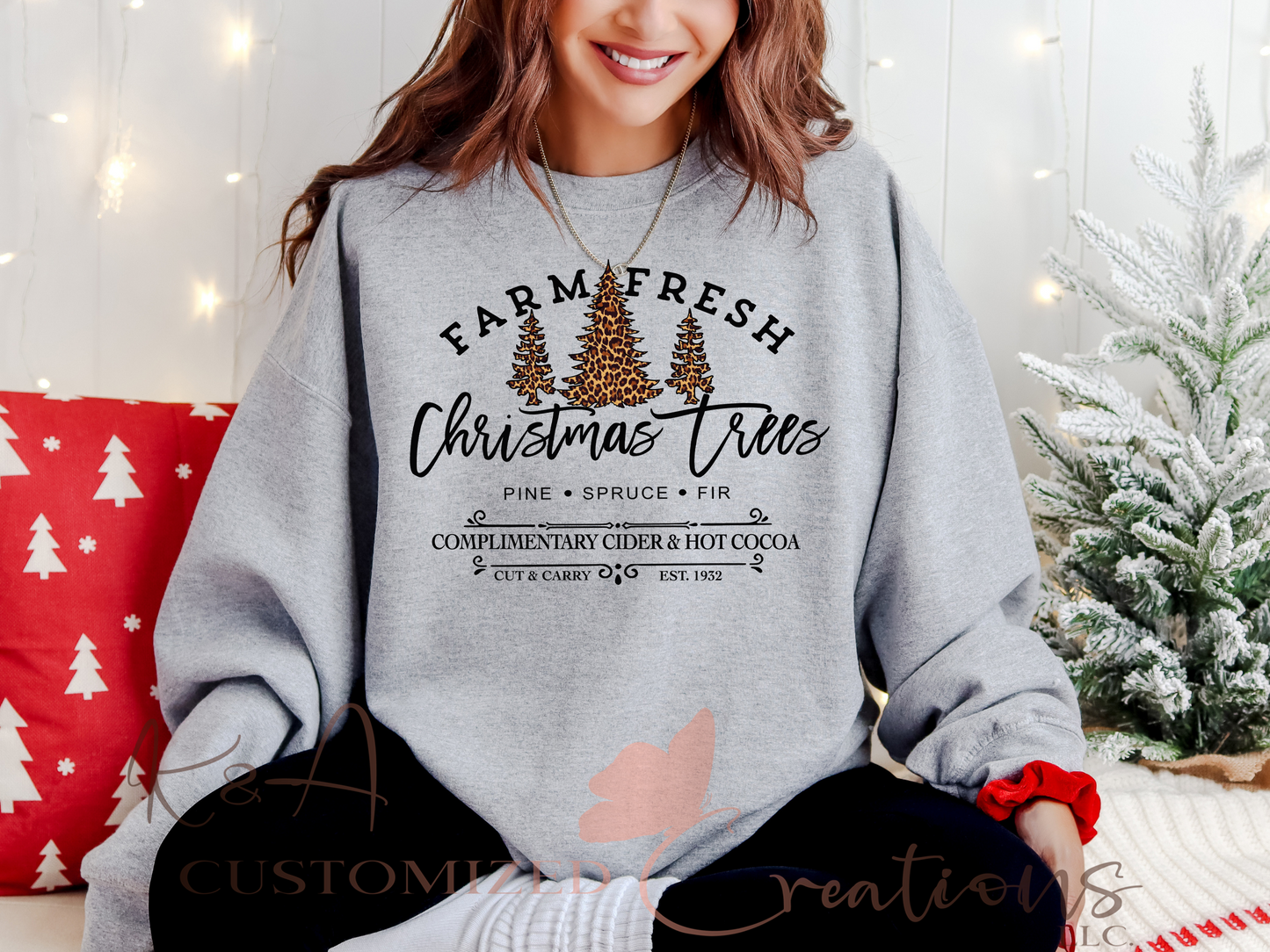Farm Fresh Christmas Trees Crewneck