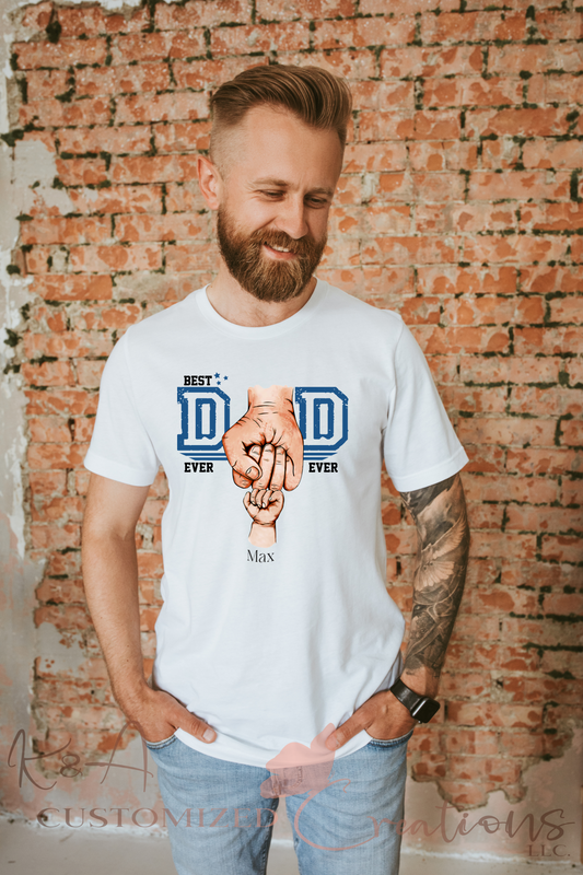 Best Dad Ever Personalized Tee