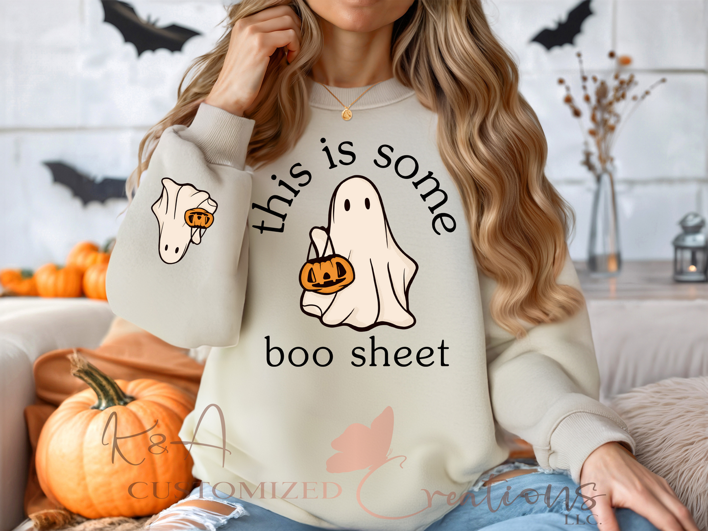 Boo Sheet Crewneck