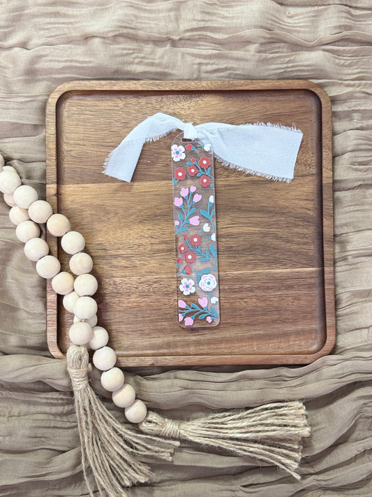 Wild Blooms Acrylic Bookmark