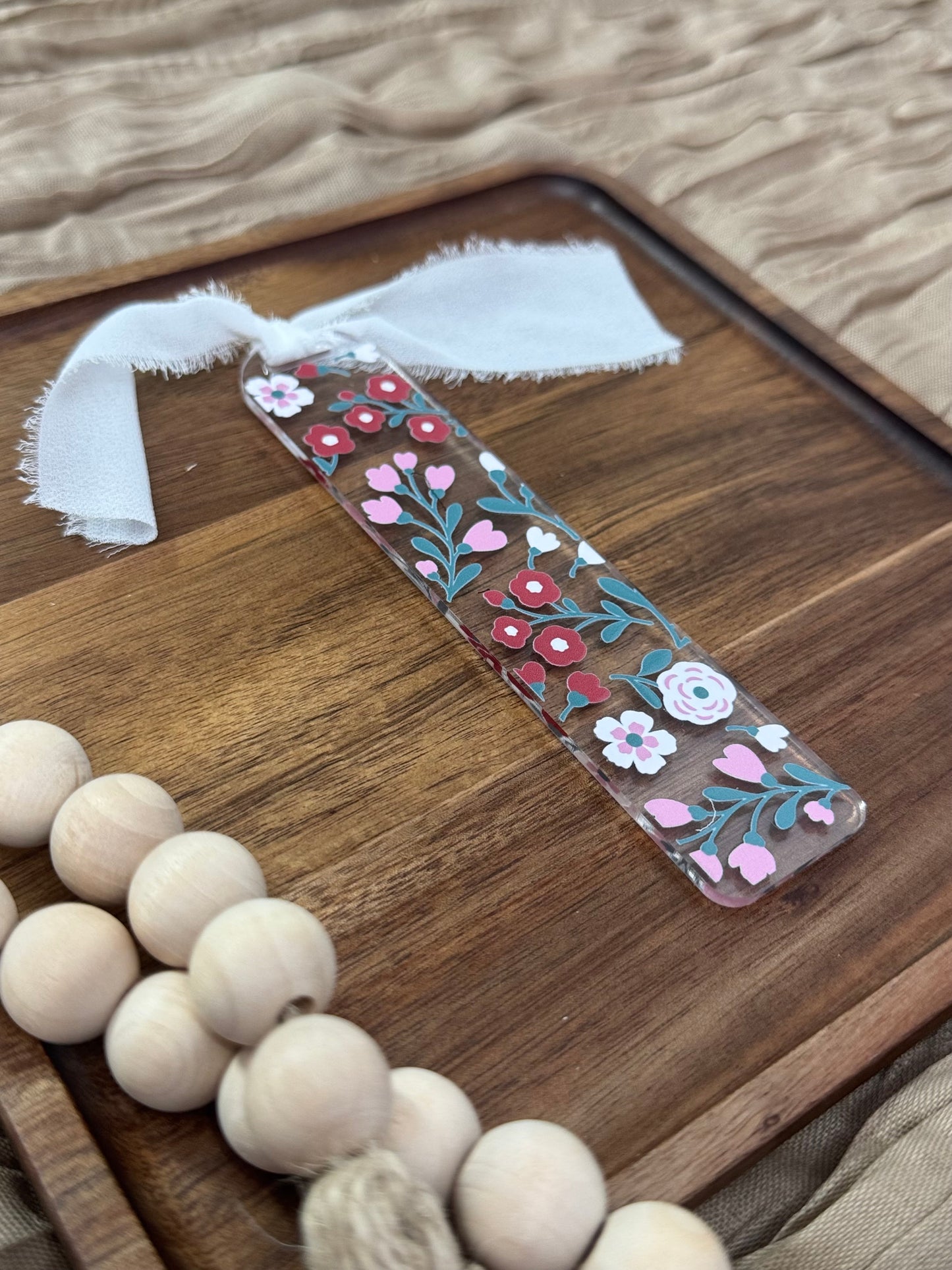 Wild Blooms Acrylic Bookmark