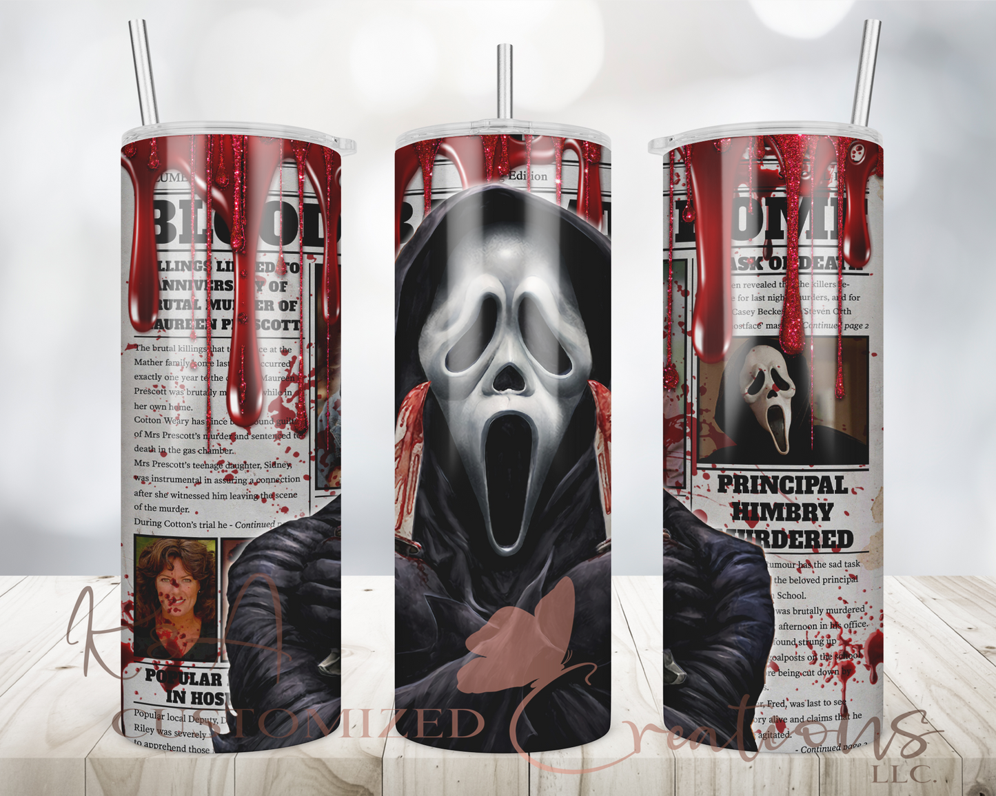 Bloody Ghostface 20oz Tumbler