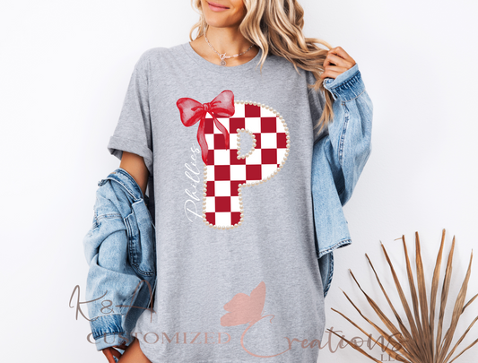 Phillies Pearl & Bow Tee
