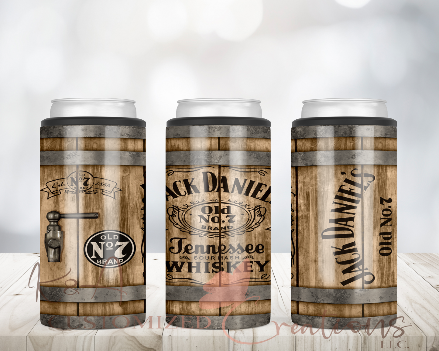 Jack Daniel's 12oz 2 in 1 Can Doozie