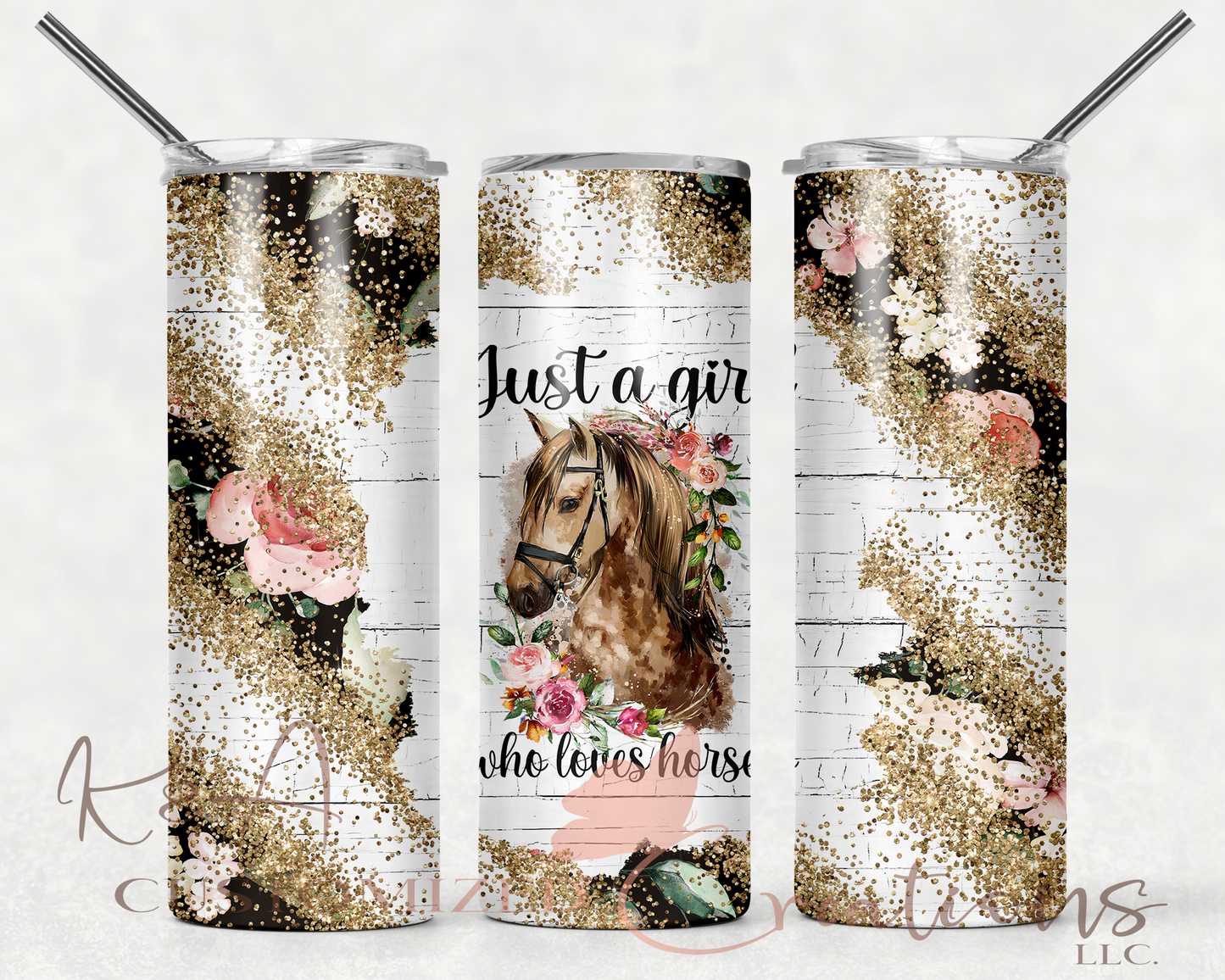 Just a Girl Who Loves Horses 20oz Tumbler