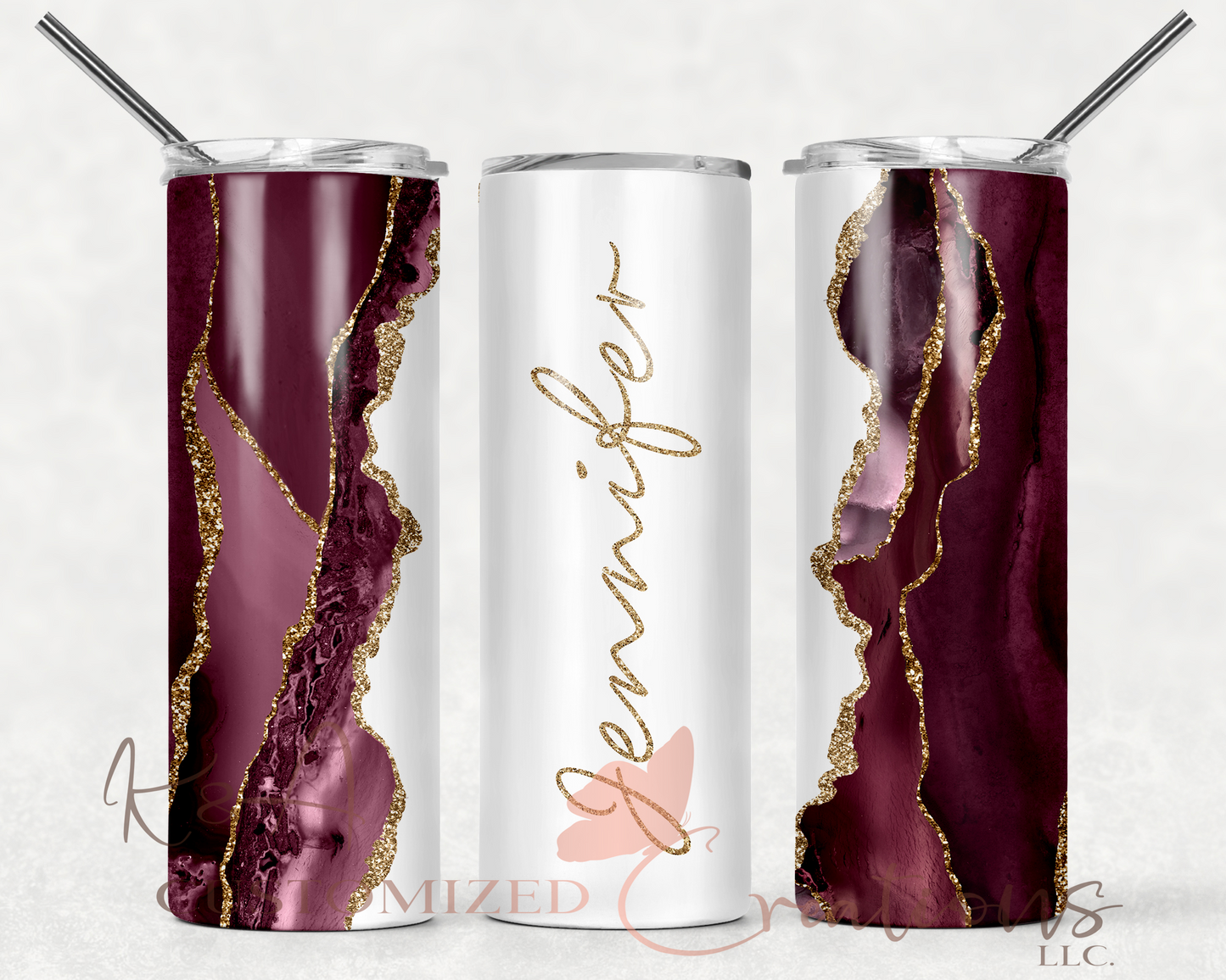 Amethyst Marble 20oz Tumbler