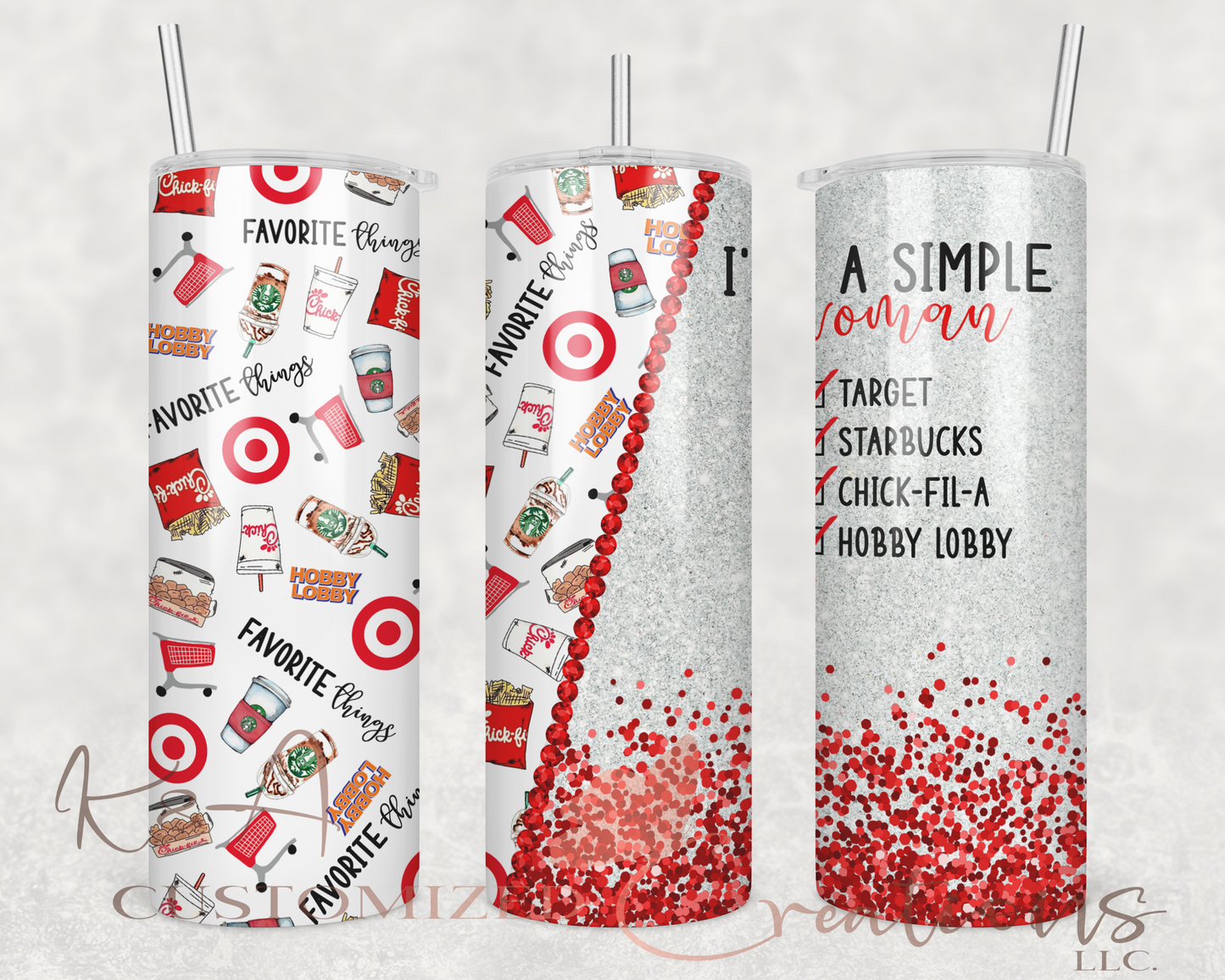 I'm A Simple Woman 20oz Tumbler