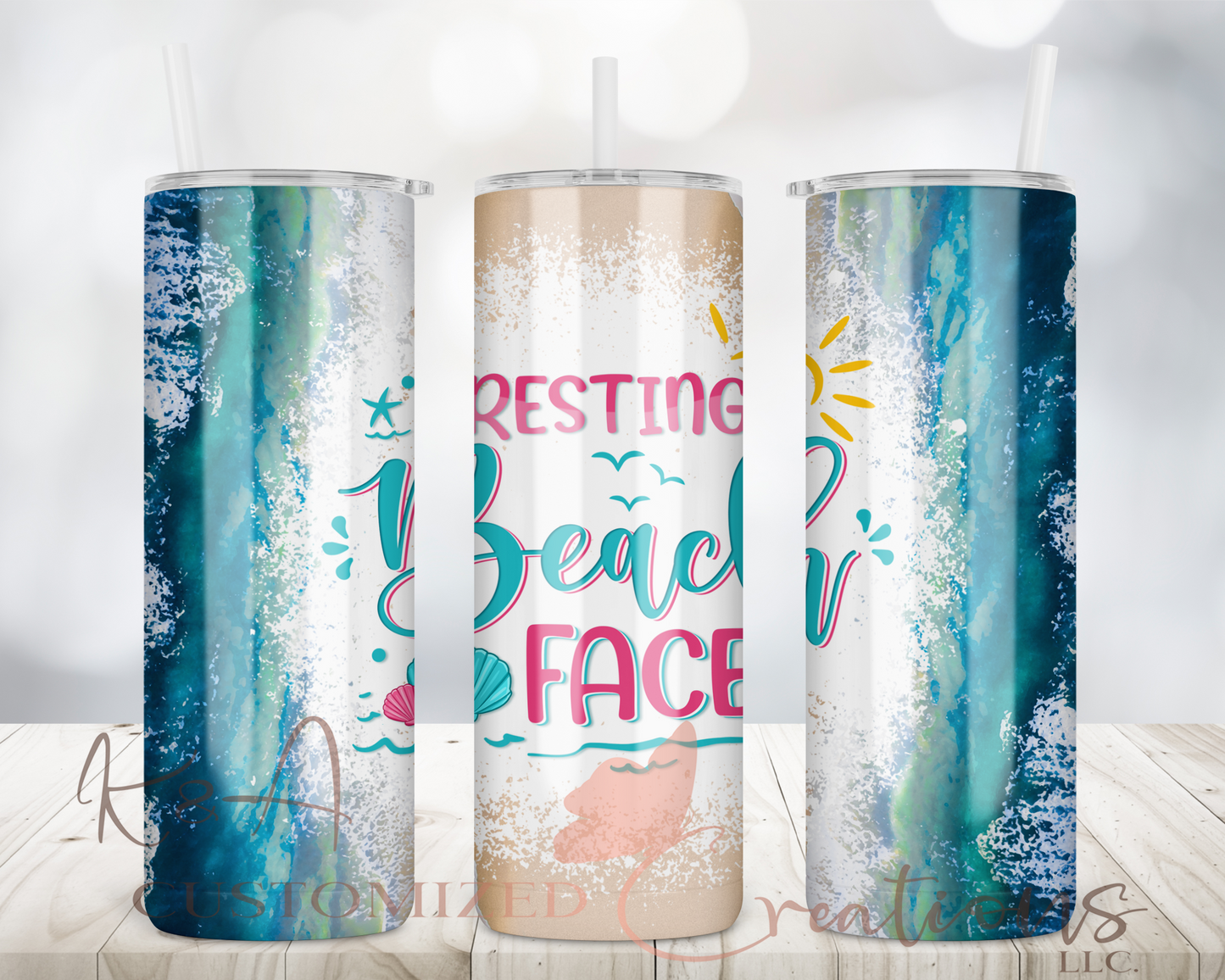 Resting Beach Face 20oz Tumbler