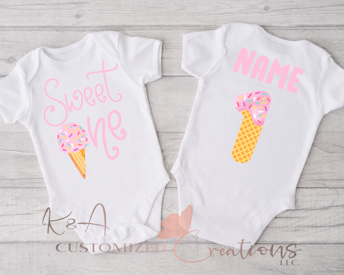 Sweet One Ice Cream Bodysuit