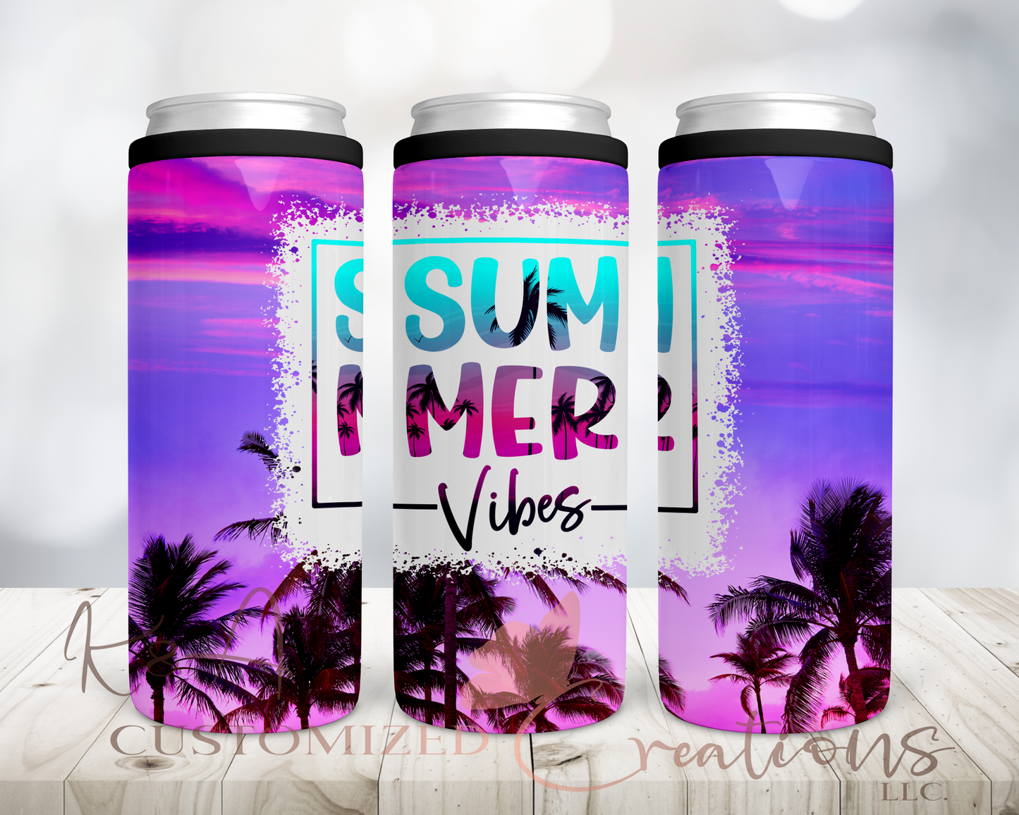 Summer Vibes 12oz 2 in 1 Can Doozie