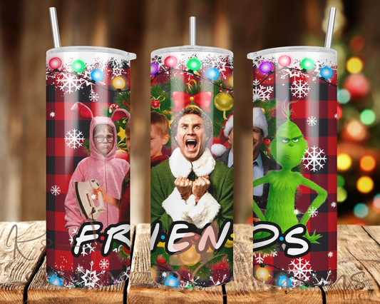 Friends Buffalo Plaid 20oz Tumbler