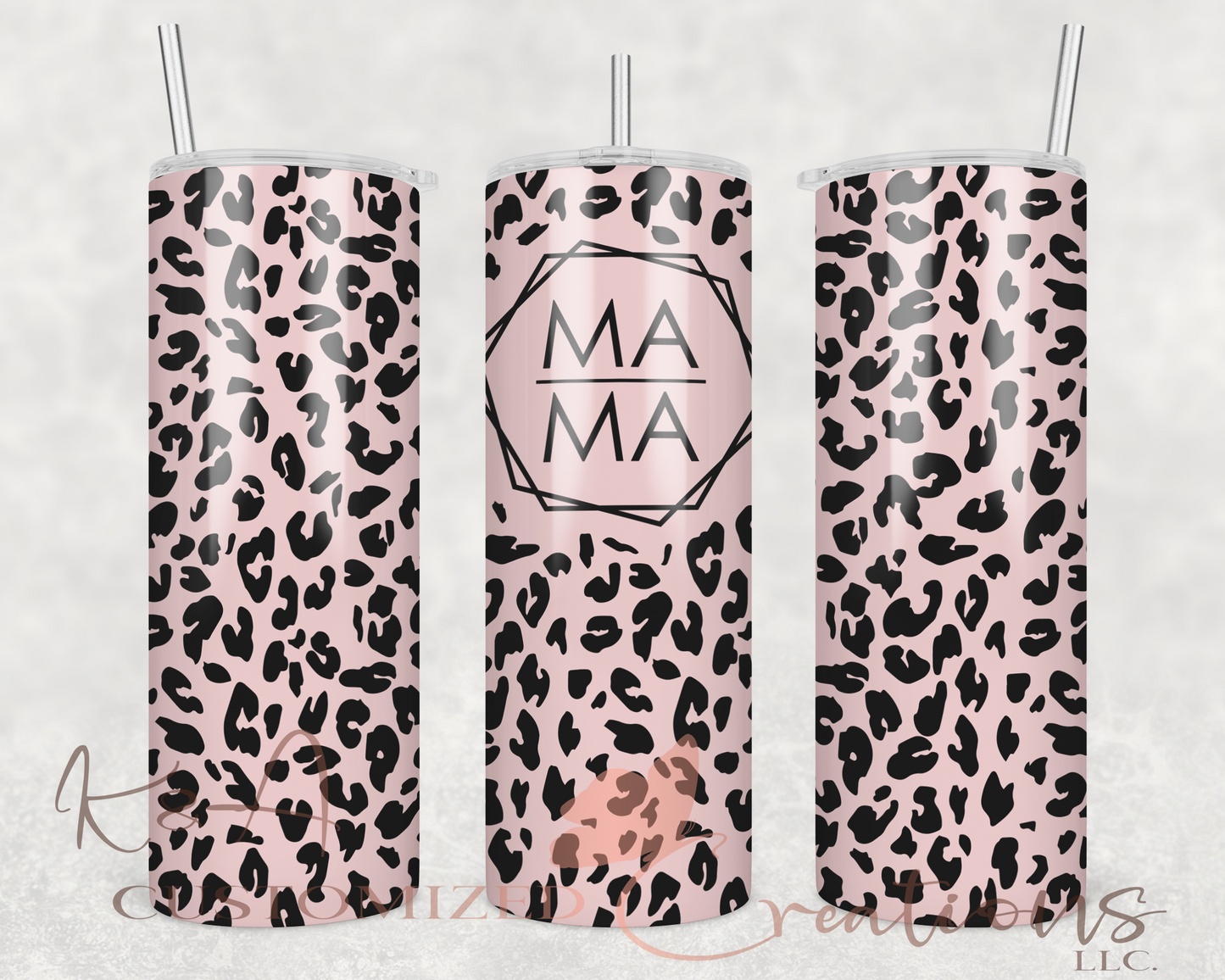Pink Leopard Mama 20oz Tumbler