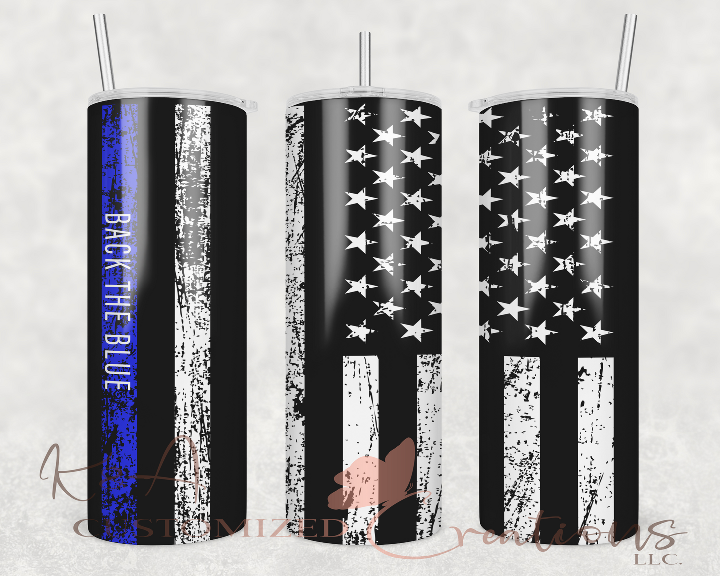 Back The Blue 20oz Tumbler