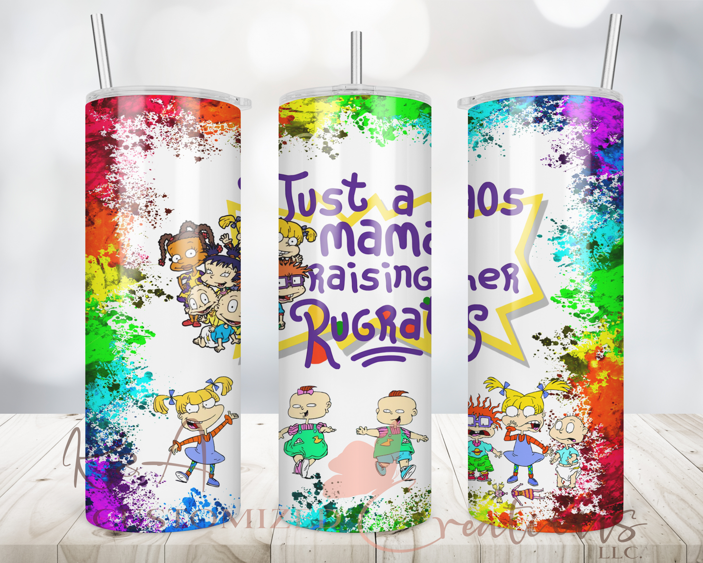 Just A 90's Mama Raising Her Rugrats 20oz Tumbler