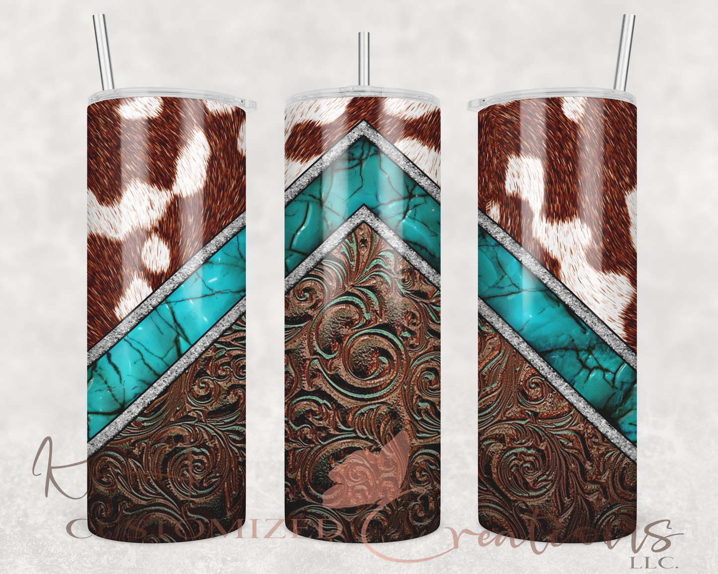Rustic Cow 20oz Tumbler