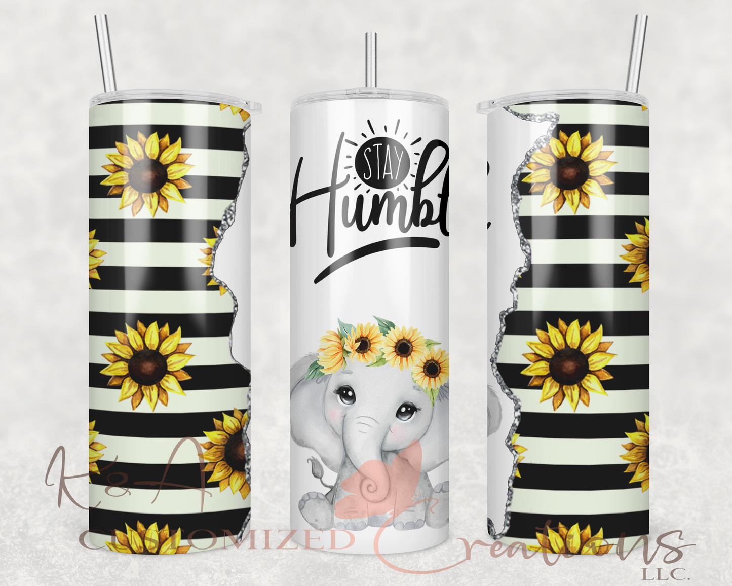 Stay Humble Elephant 20oz Tumbler