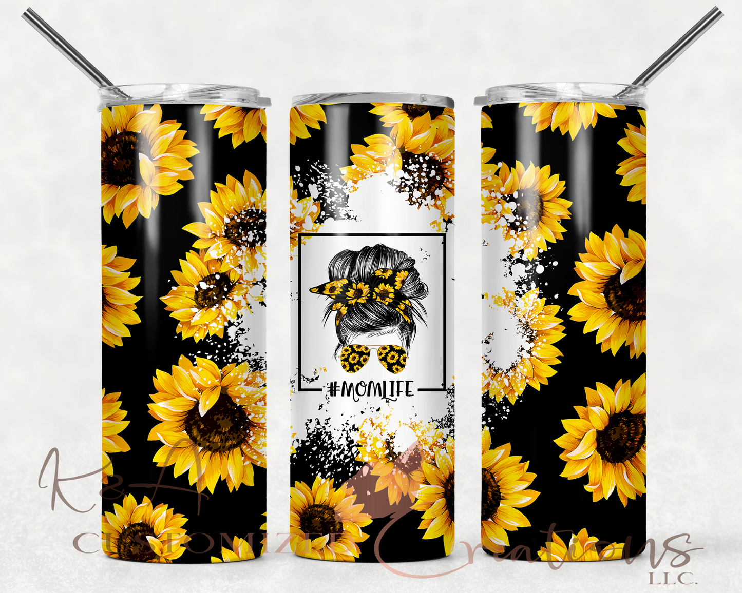 Mom Life Sunflower 20oz Tumbler