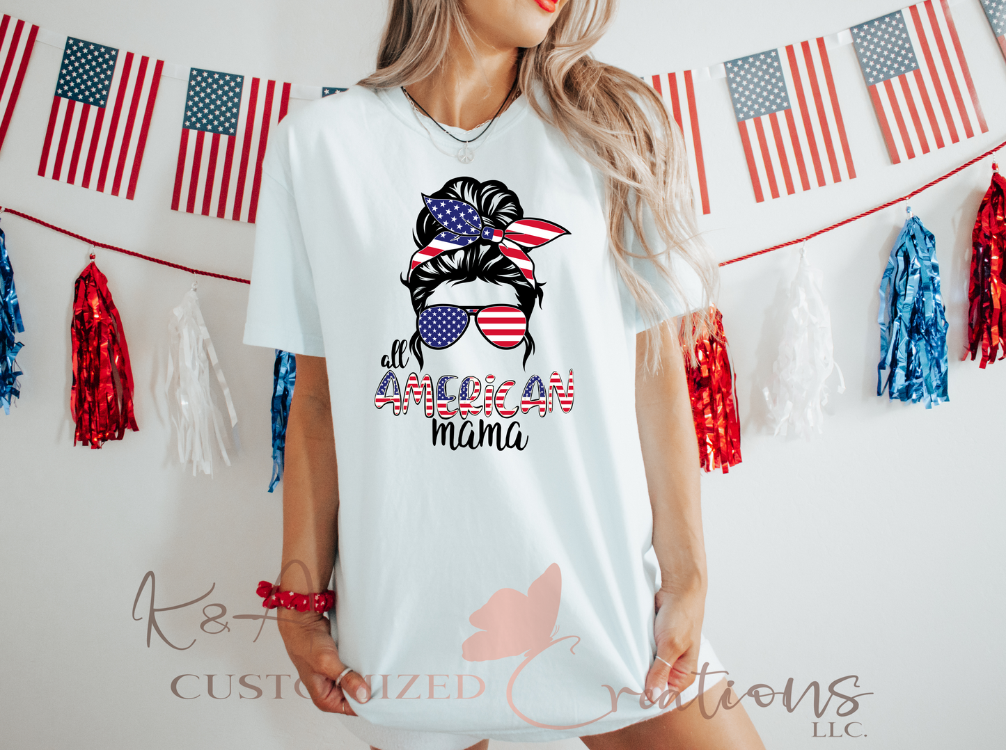 All American Mama Tee