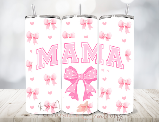 Pink Bow Mama 20oz Tumbler