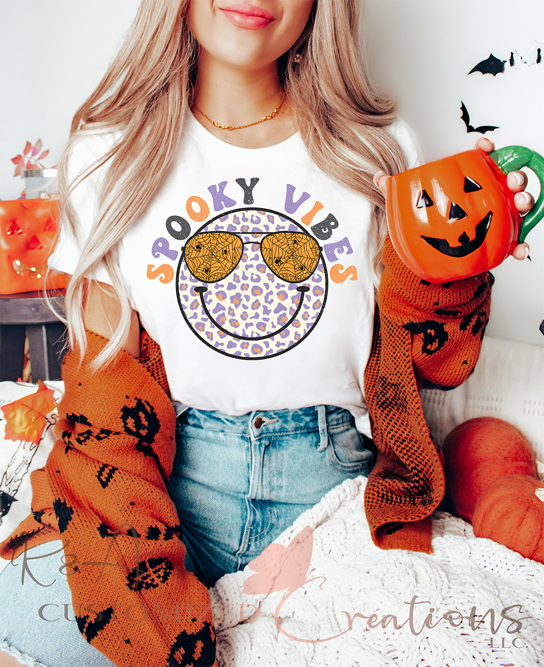 Spooky Vibes Smiley Tee