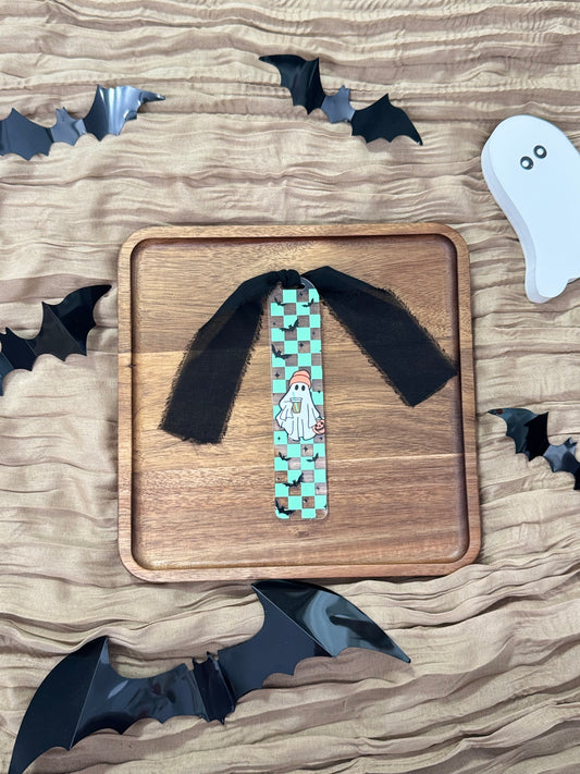 Retro Boo Acrylic Bookmark