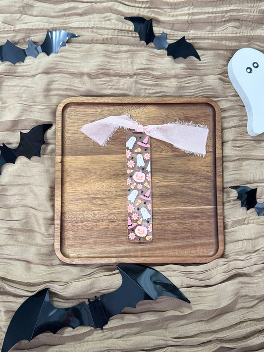 Boo-tiful In Pink Acrylic Bookmark