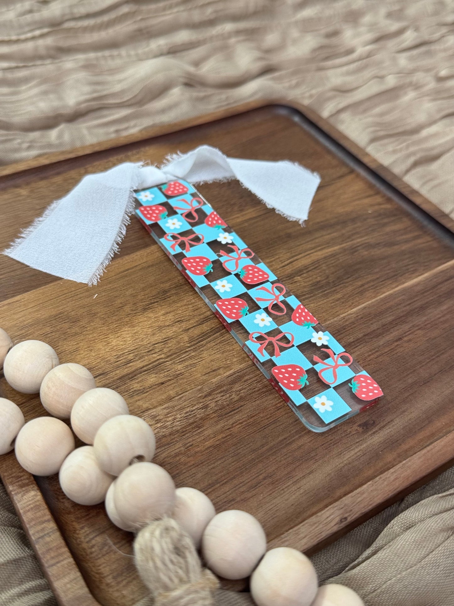 Berry Sweet Reads Acrylic Bookmark