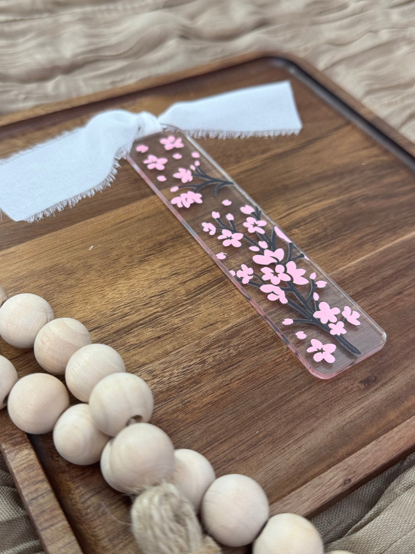 Sakura Dreams Acrylic Bookmark