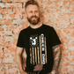Cheer Dad Gold Flag Tee