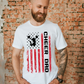 Cheer Dad Red Flag Tee