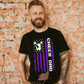 Cheer Dad Purple Flag Tee