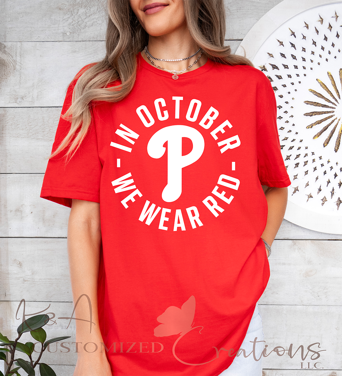 In October We Wear Red Tee