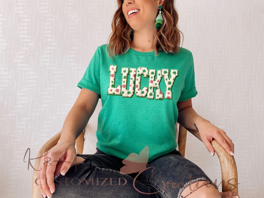 Faux Yarn Lucky Tee