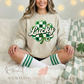 Lucky Clover Faux Yarn Crewneck
