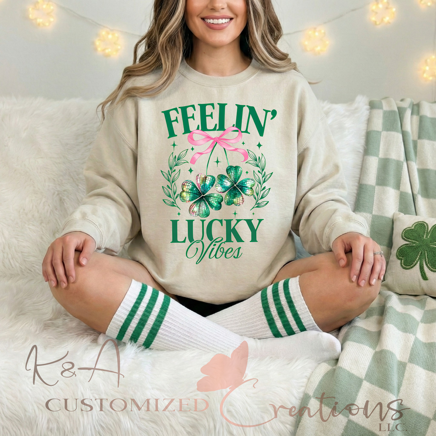 Feelin' Lucky Vibes Crewneck