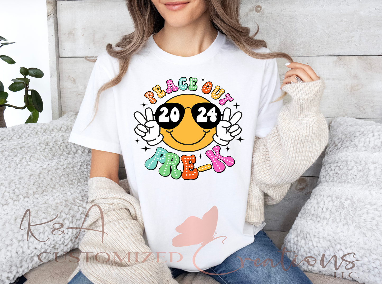 Peace Out 2024 Pre-K-5th Grade Tee
