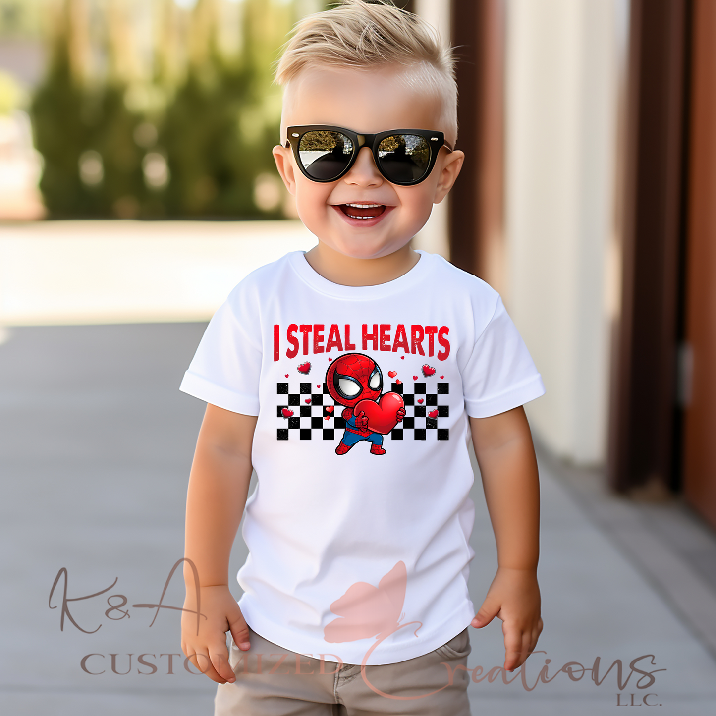 I Steal Hearts Spidey Tee