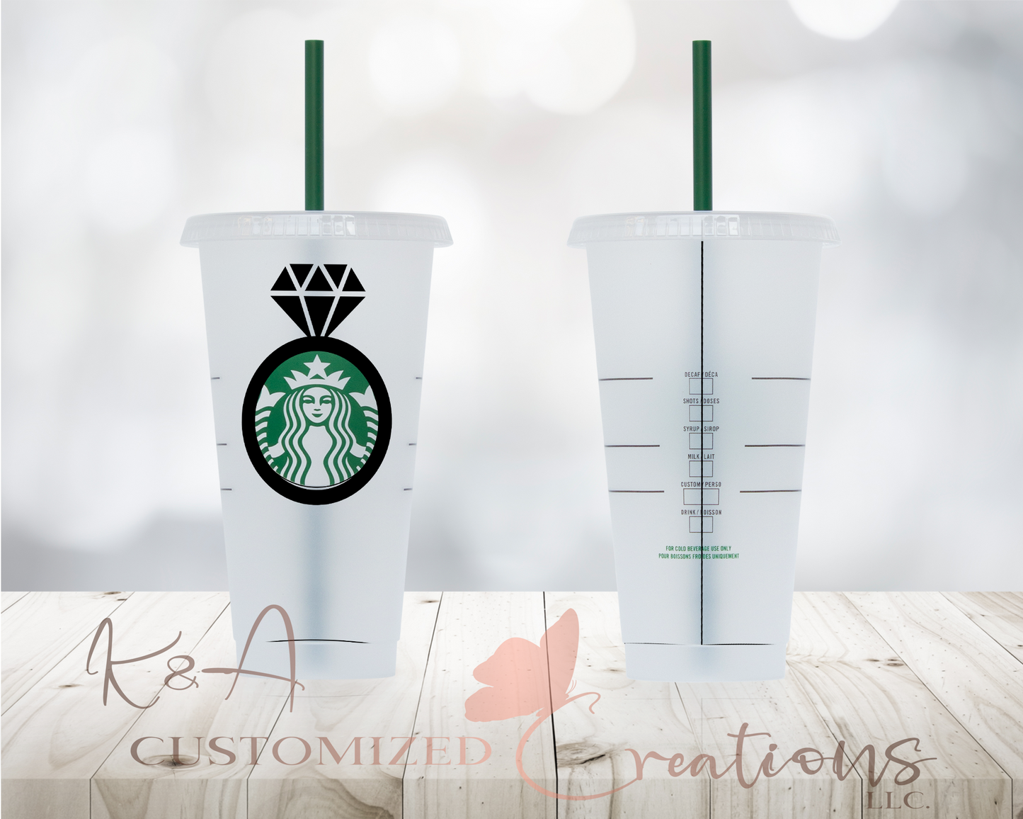 Diamond Starbucks 24oz Cold Cup