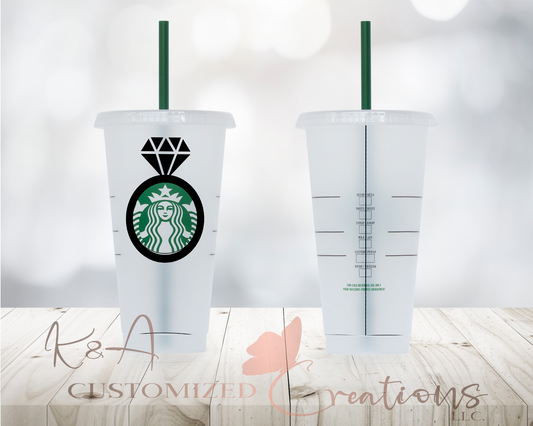Diamond Starbucks 24oz Cold Cup