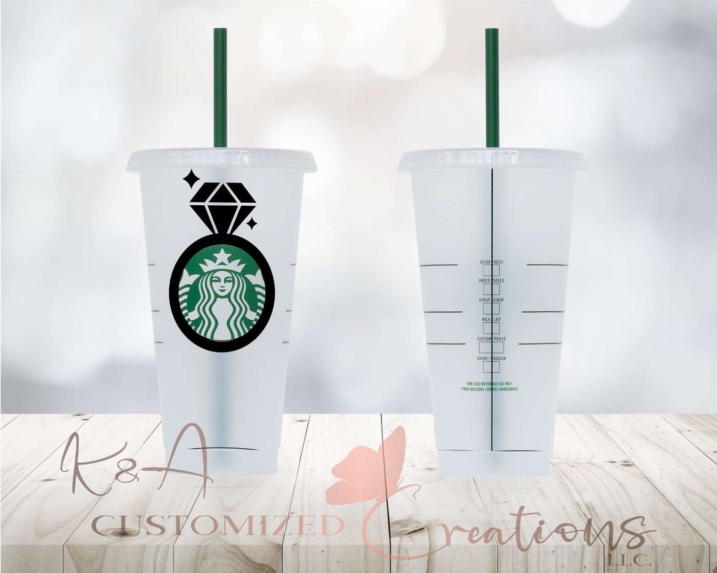 Sparkling Diamond Starbucks 24oz Cold Cup