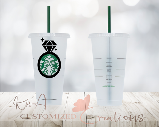 Sparkling Diamond Starbucks 24oz Cold Cup