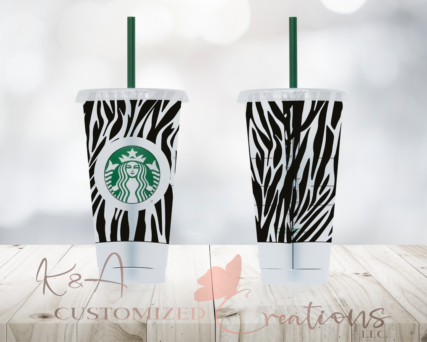 Zebra Starbucks 24oz Cold Cup