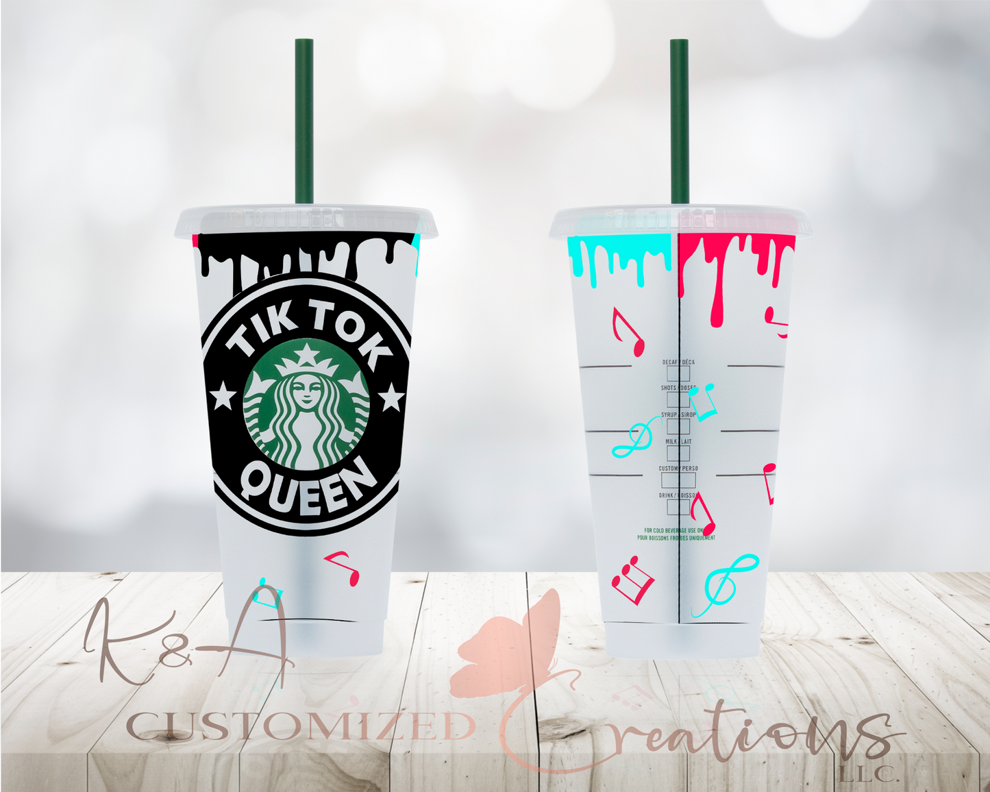 Tik Tok Queen Starbucks 24oz Cold Cup