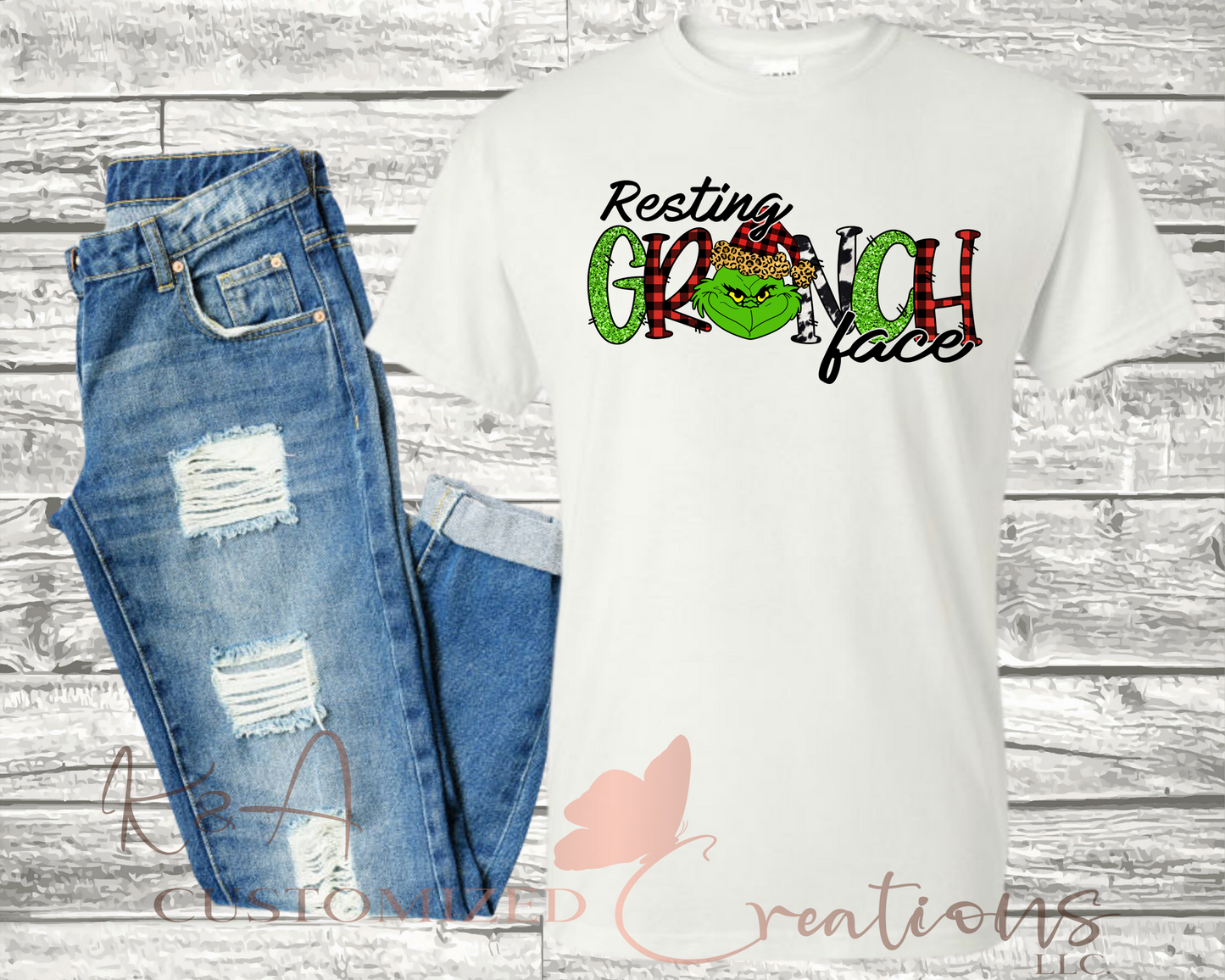 Resting Grinch Face Tee