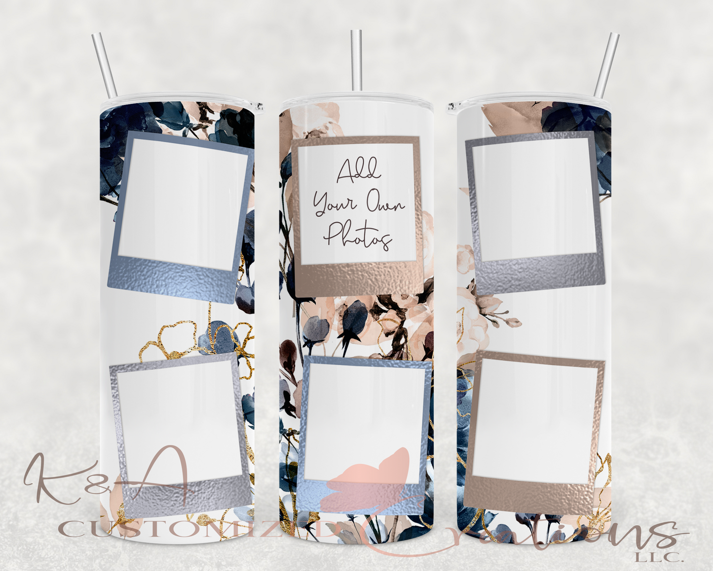 Floral Photo 20oz Tumbler