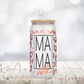 Rose Cheetah Mama Libby Glass Can