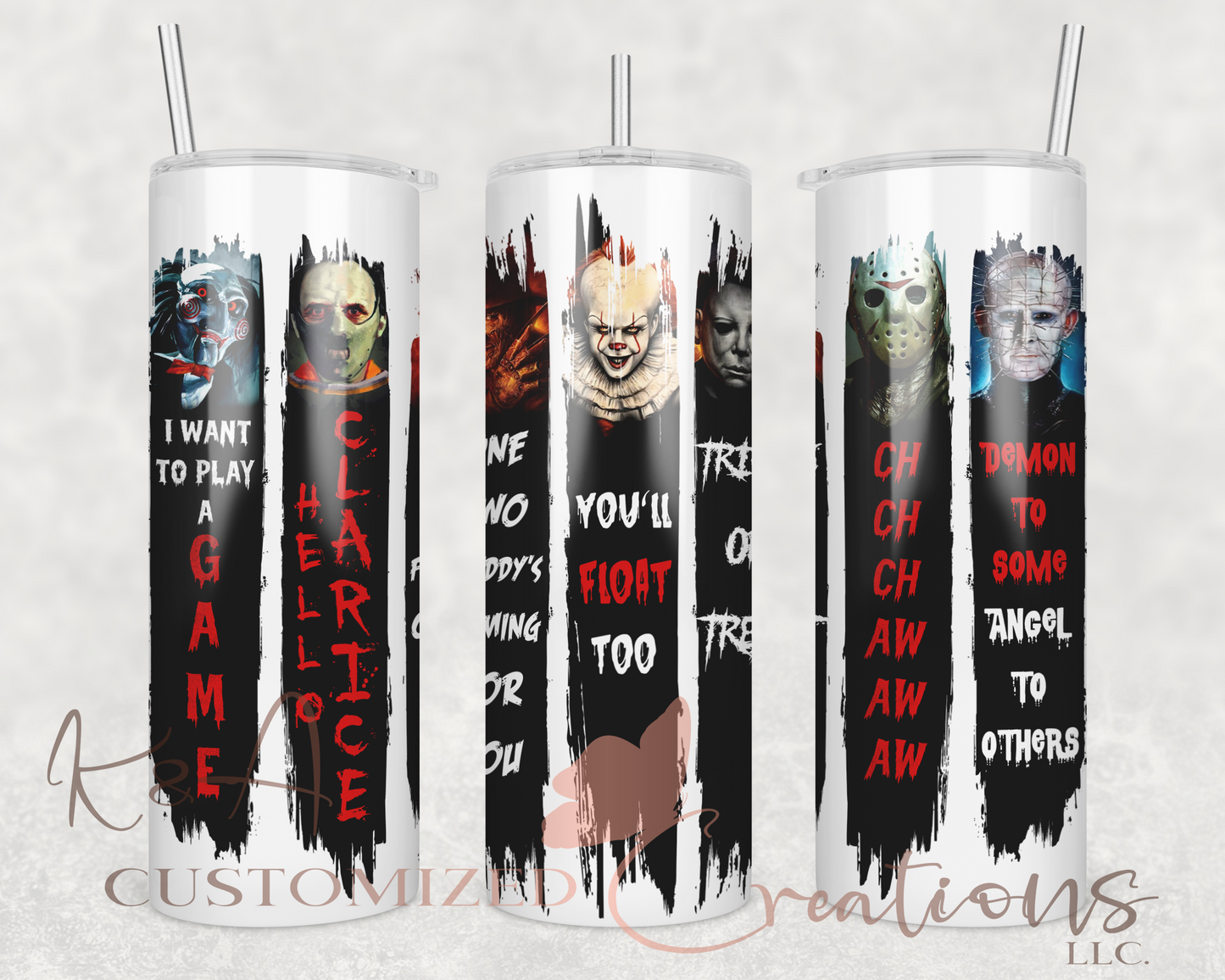 Scratched Horror 20oz Tumbler