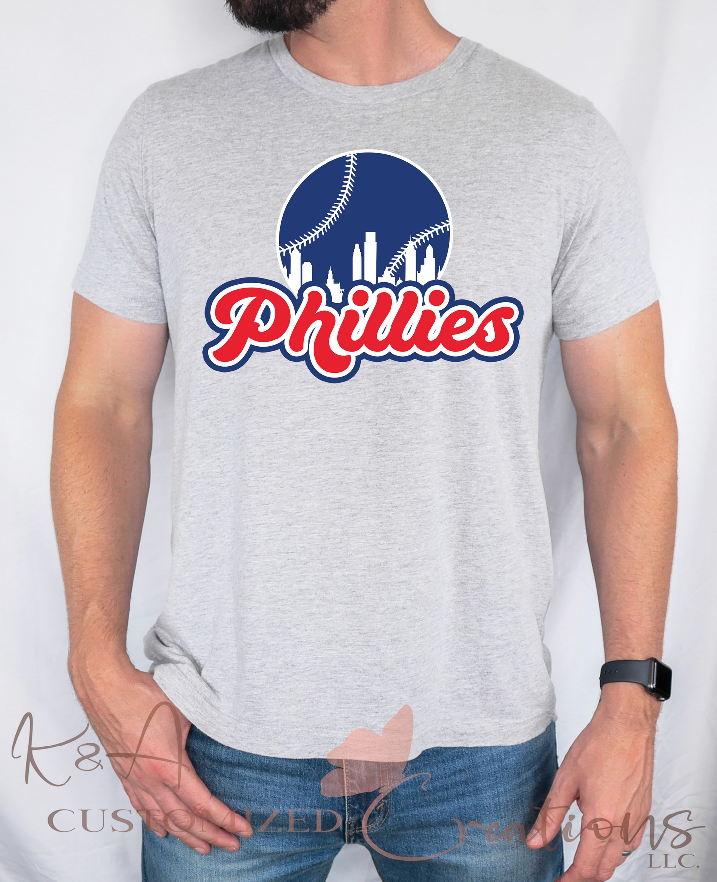 Phillies Blue Skyline Tee