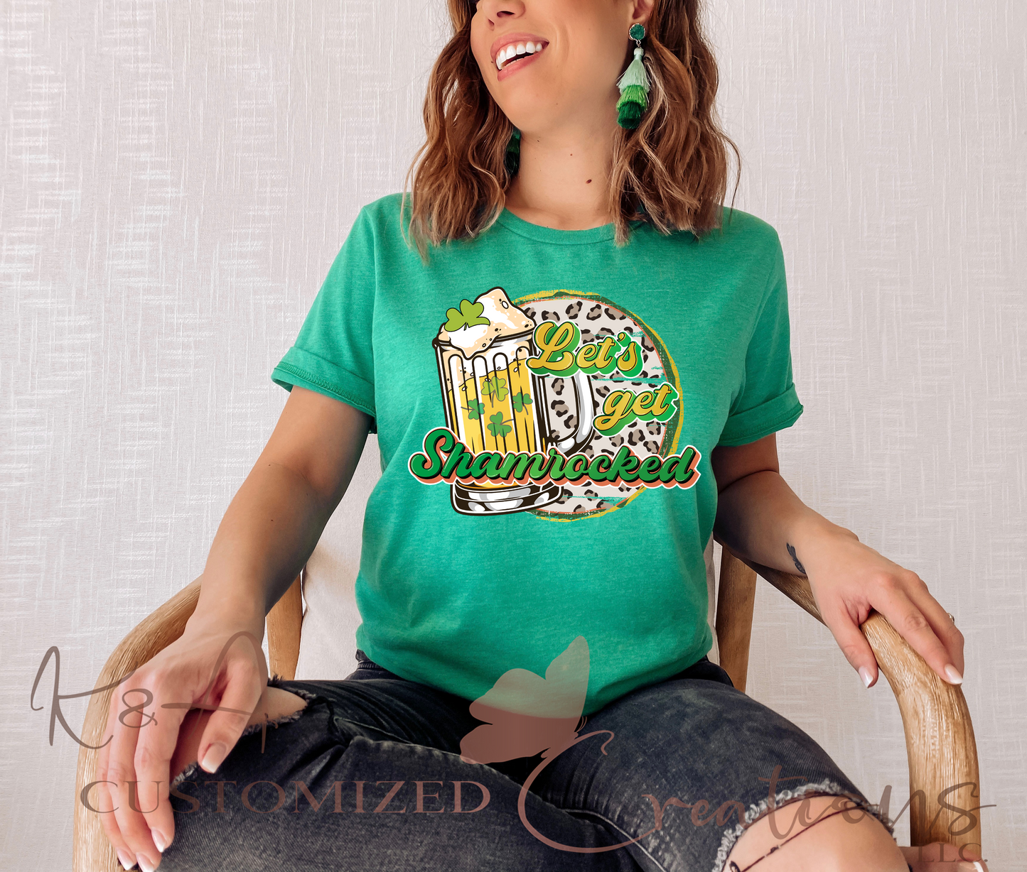 Let's Get Shamrocked Leopard Tee