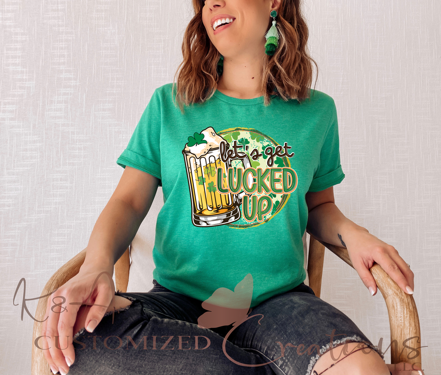 Let's Get Lucked Up Leopard Tee